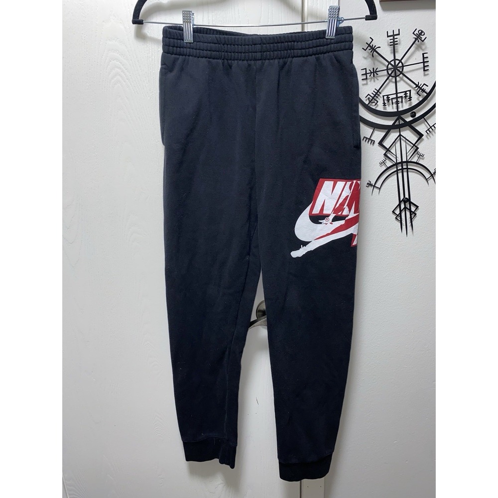 Nike Air Jordan Black Jumpman Boys XL Seeatpants Joggers